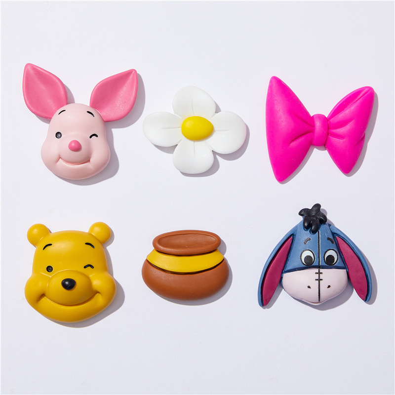 Resin Art Phone Case - 2pcs Big Disney Piglet Eeyore Winnie