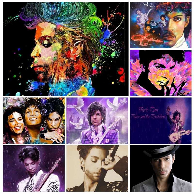 Resin Art Purple - 5d Diy Diamond Painting Purple Rain
