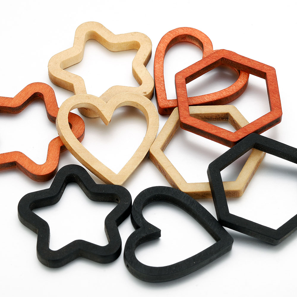 10pcs Wood Heart Square Silico – обзор и цена Bezels Pendant Resin