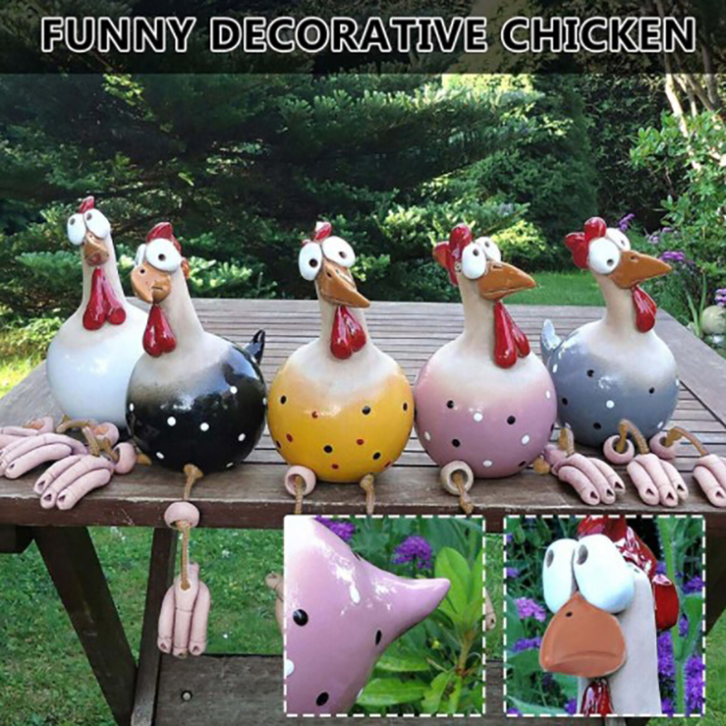 Funny Chicken Fence Decor Resi – обзор и цена Resin Art Sculptures