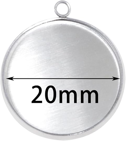20 Pieces Stainless Steel Roun – обзор и цена Bezels Pendant Resin