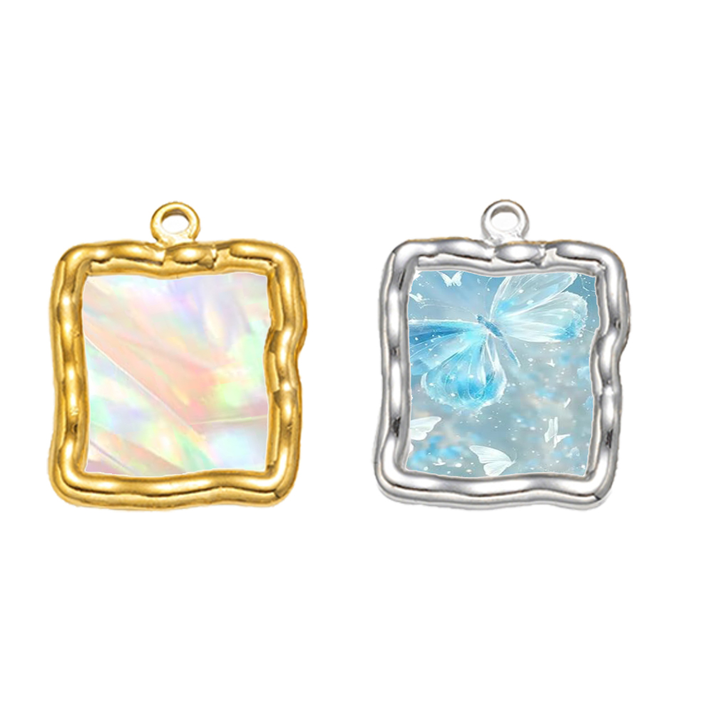 5pcs Stainless Steel Heart Rou – обзор и цена Bezels Pendant Resin