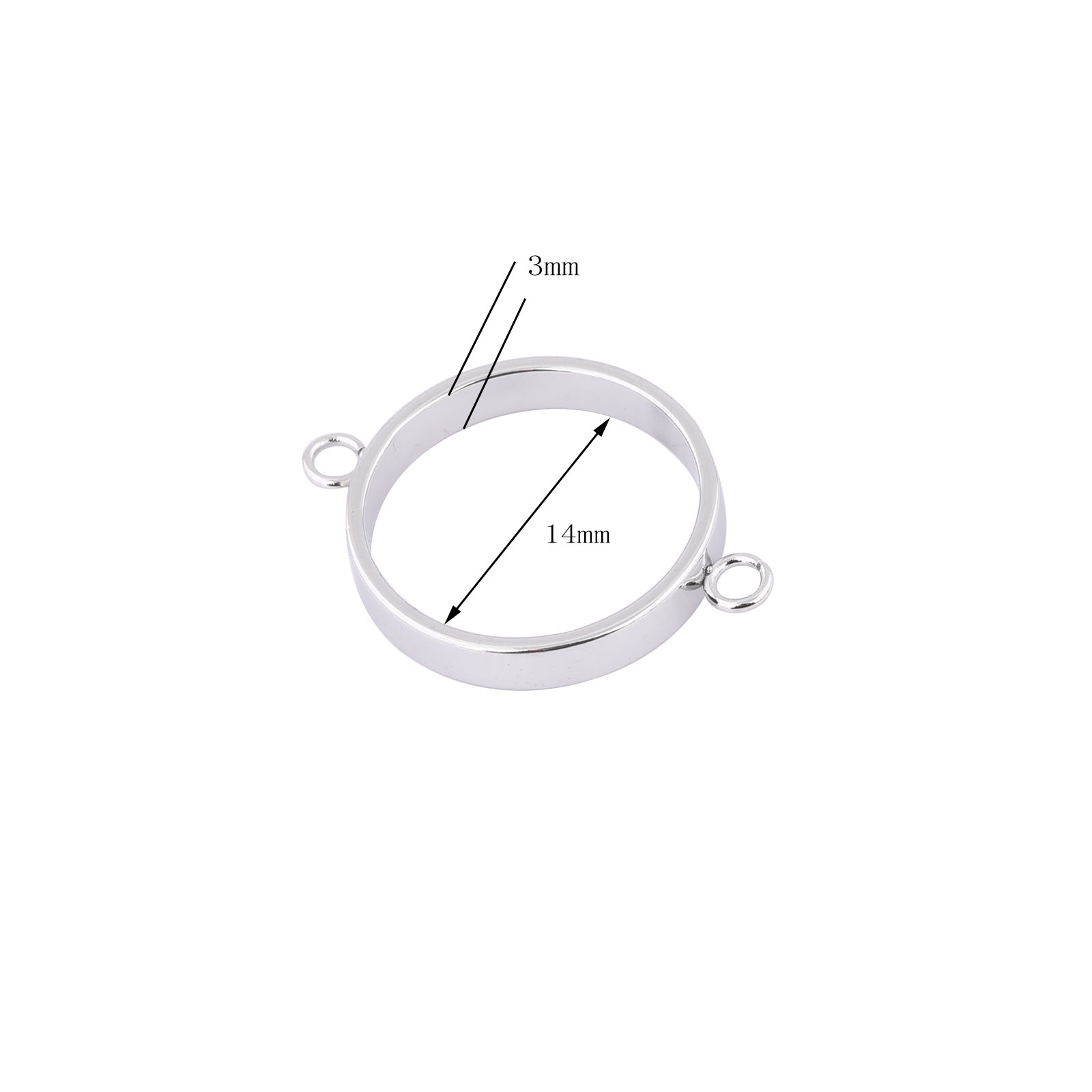 10pcs Stainless Steel 14mm Ope – обзор и цена Bezels Pendant Resin