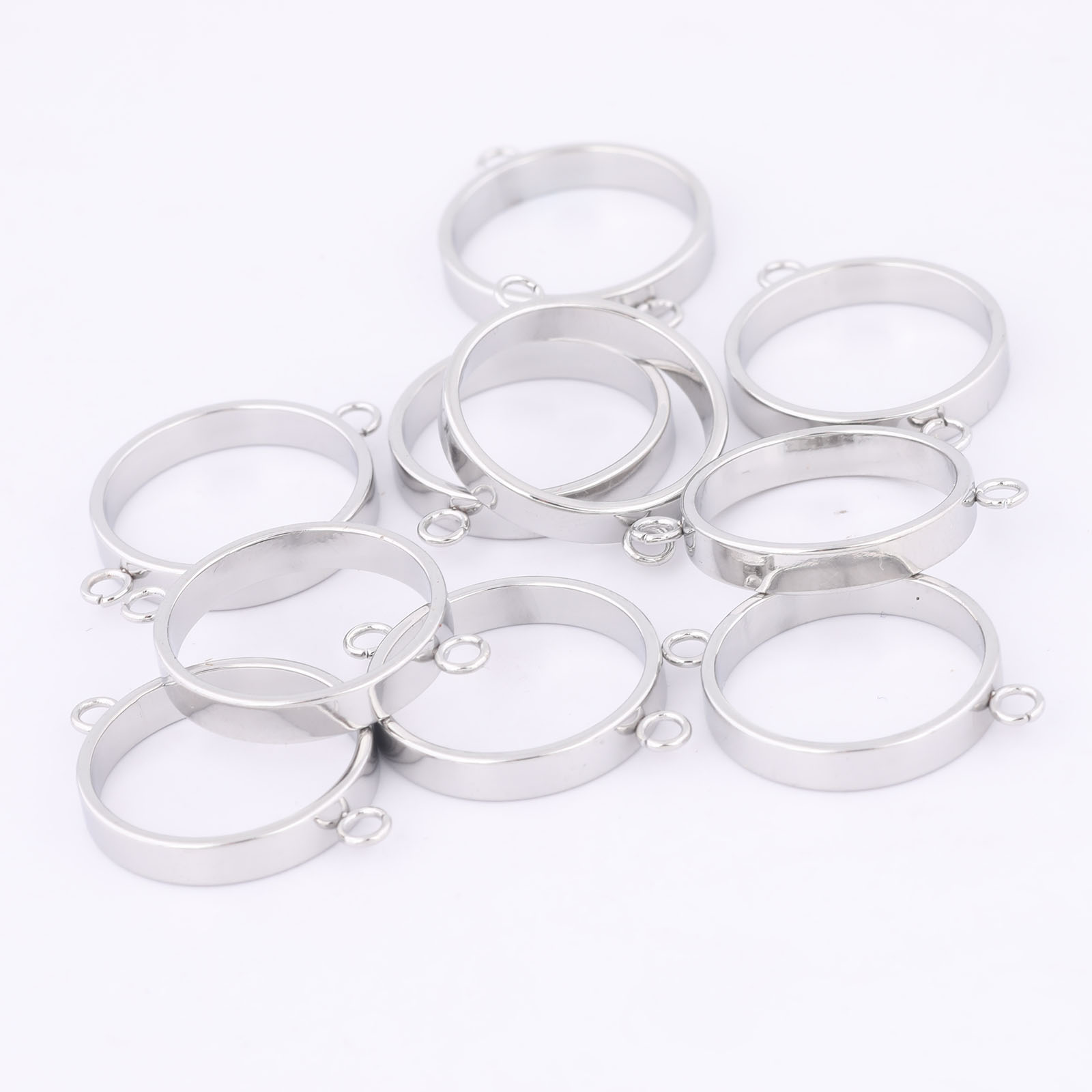 10pcs Stainless Steel 14mm Ope – обзор и цена Bezels Pendant Resin