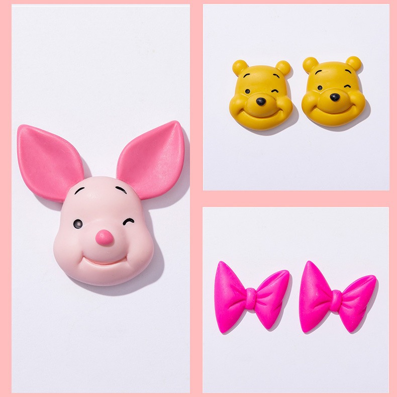 2pcs Big Disney Piglet Eeyore  – обзор и цена Resin Art Phone Case
