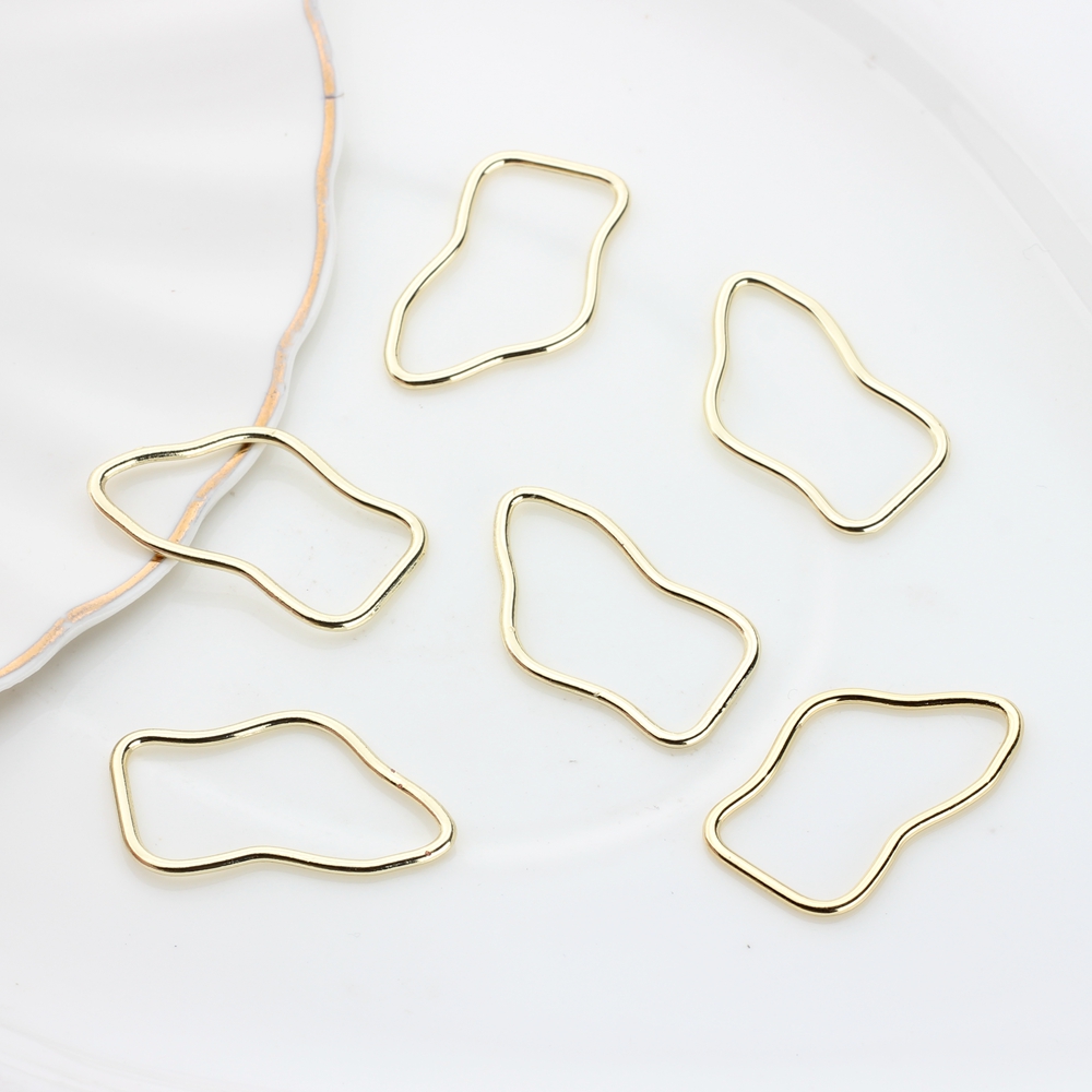 10pcs/lot Zinc Alloy  Geometri – обзор и цена Bezels Pendant Resin