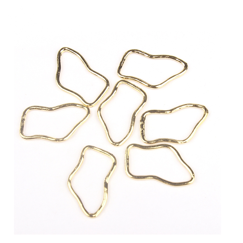 10pcs/lot Zinc Alloy  Geometri – обзор и цена Bezels Pendant Resin