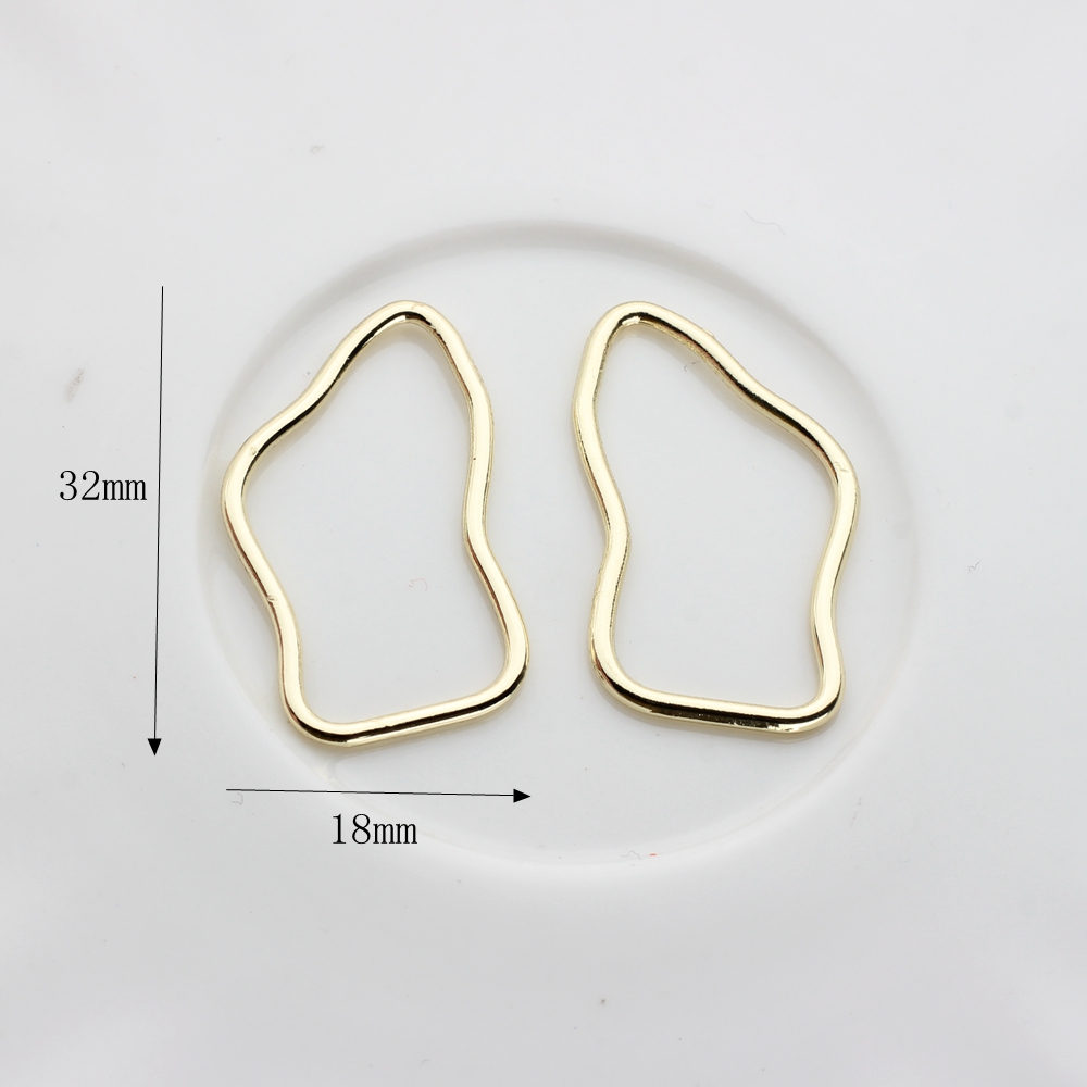 10pcs/lot Zinc Alloy  Geometri – обзор и цена Bezels Pendant Resin