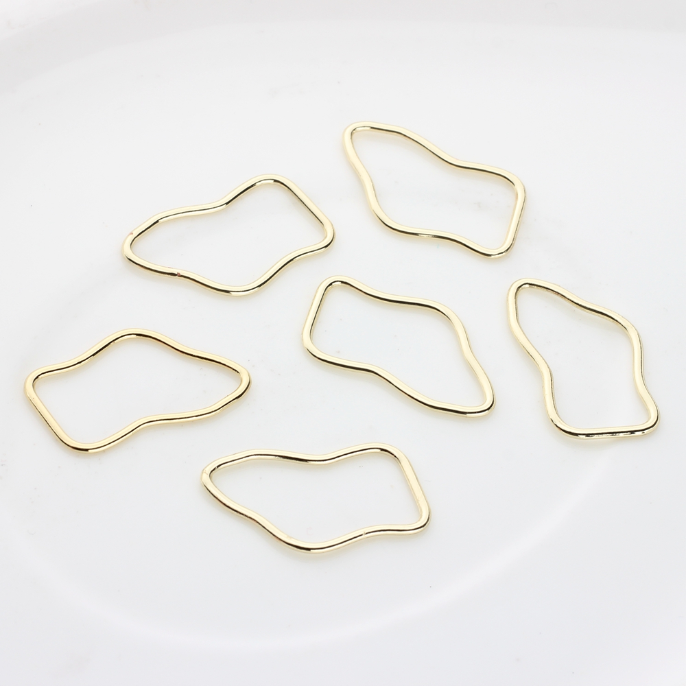 10pcs/lot Zinc Alloy  Geometri – обзор и цена Bezels Pendant Resin