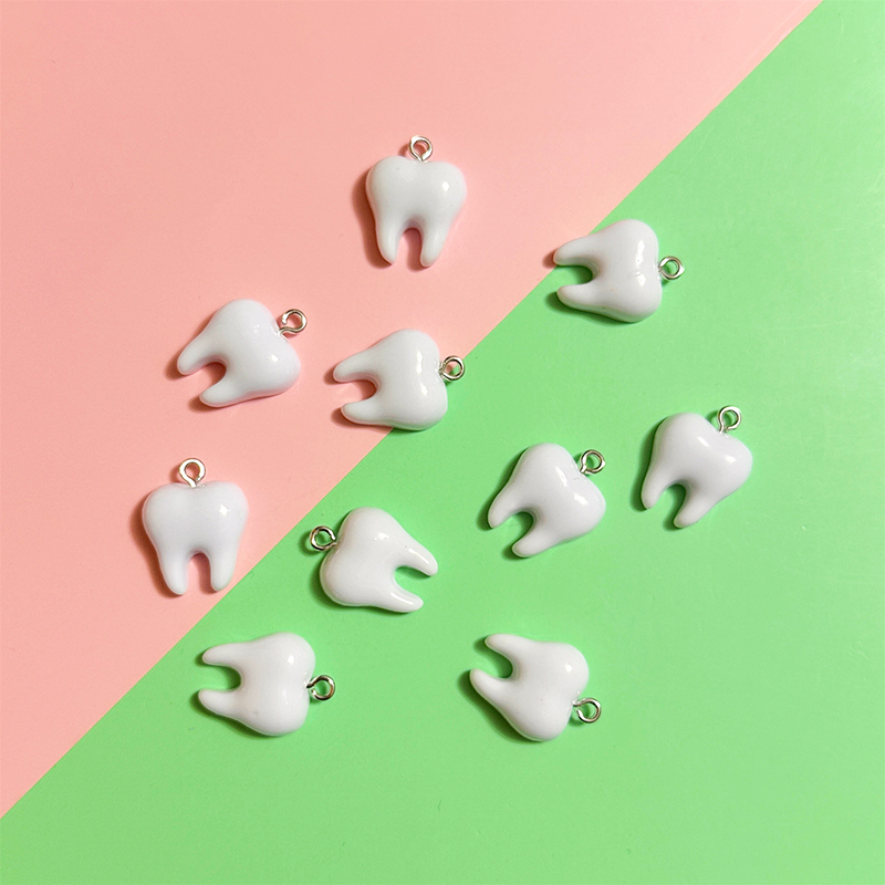 10pcs Cute White Teeth Resin P – обзор и цена Resin Art Engagement