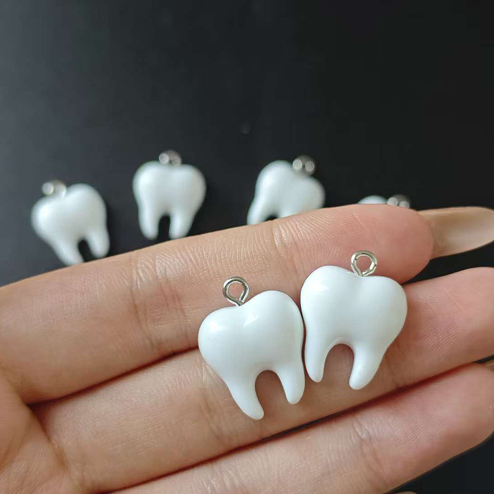 10pcs Cute White Teeth Resin P – обзор и цена Resin Art Engagement