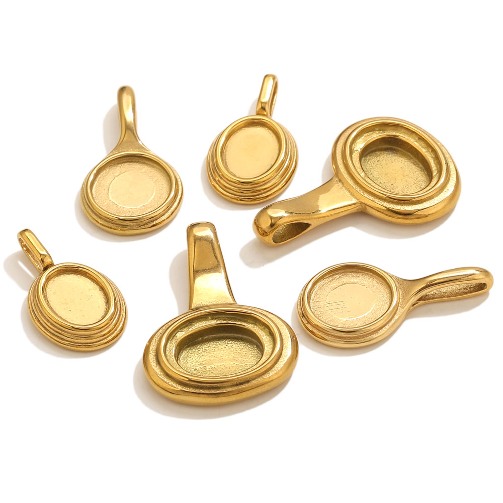 5pcs Stainless Steel Round Ova – обзор и цена Bezels Pendant Resin