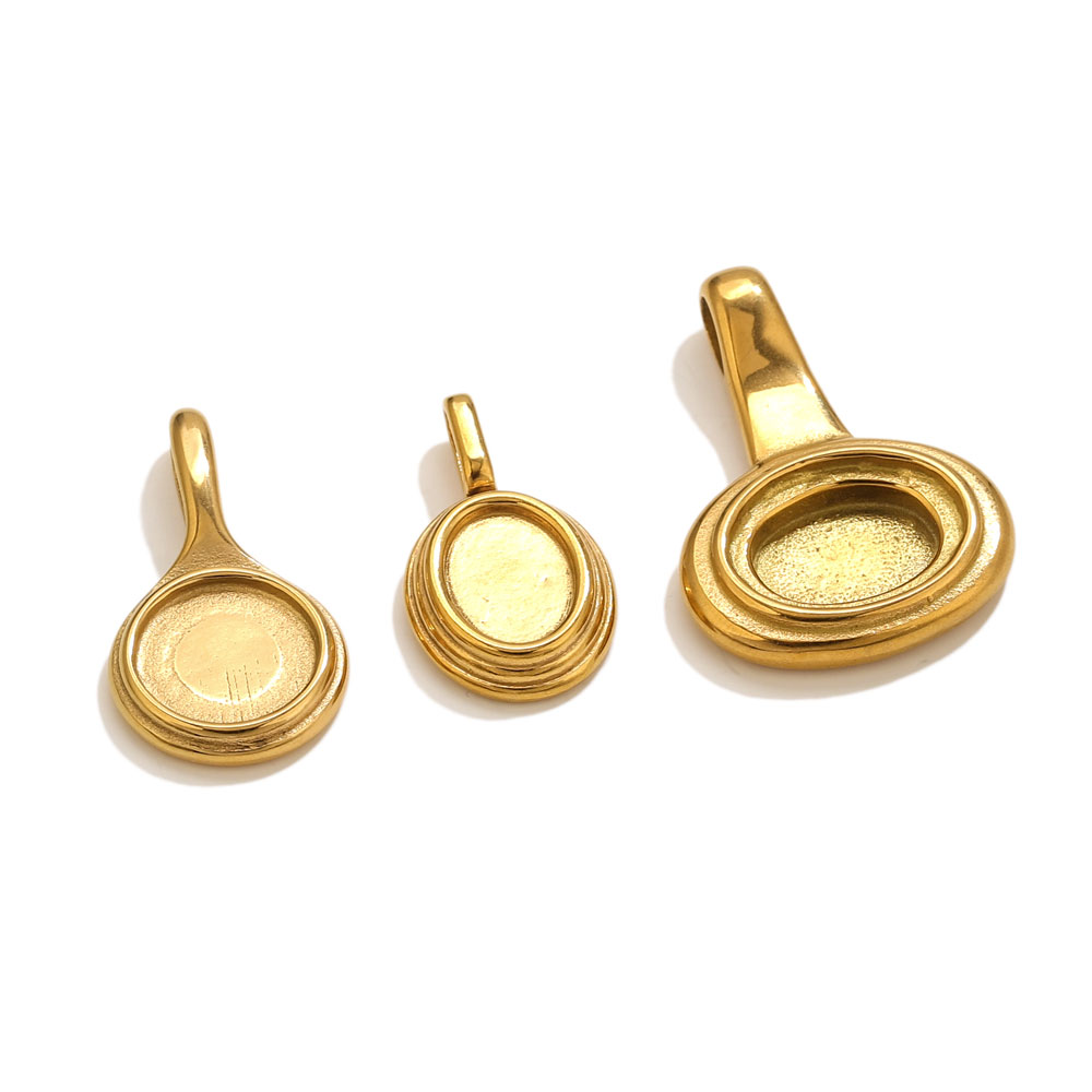 5pcs Stainless Steel Round Ova – обзор и цена Bezels Pendant Resin