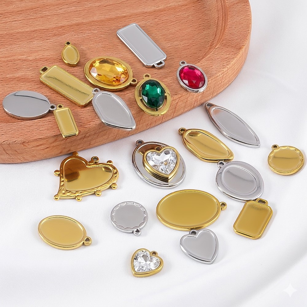 5pcs 1pcs No Fade Stainless Ir – обзор и цена Bezels Pendant Resin