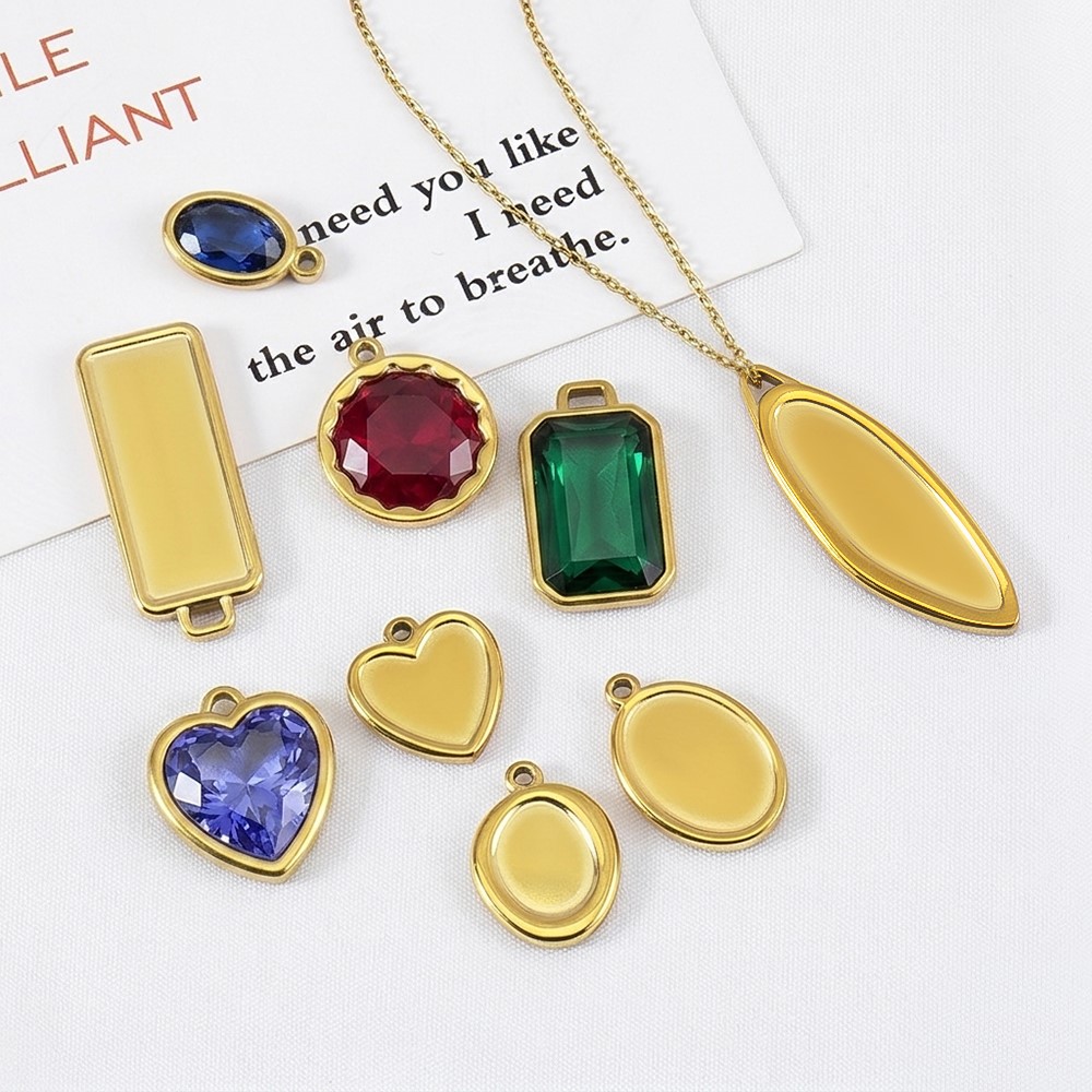 5pcs 1pcs No Fade Stainless Ir – обзор и цена Bezels Pendant Resin