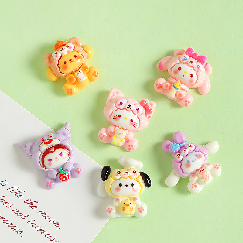 18/20PCS Cute Cartoon Animals  – обзор и цена Resin Art Phone Case