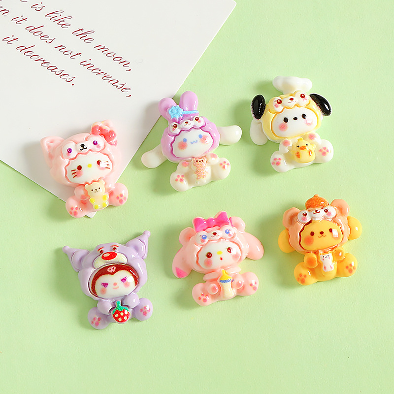 18/20PCS Cute Cartoon Animals  – обзор и цена Resin Art Phone Case