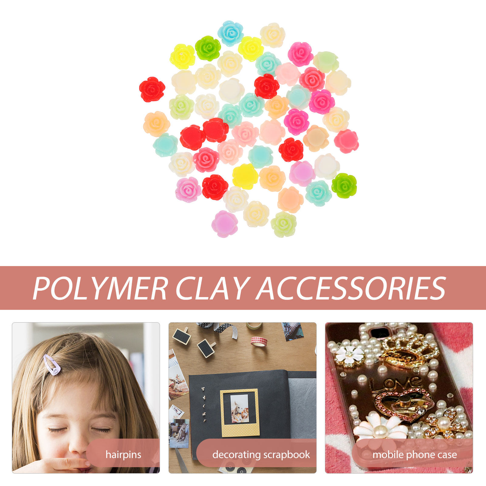 50Pcs Rose Flower Resin Decors – обзор и цена Resin Art Phone Case