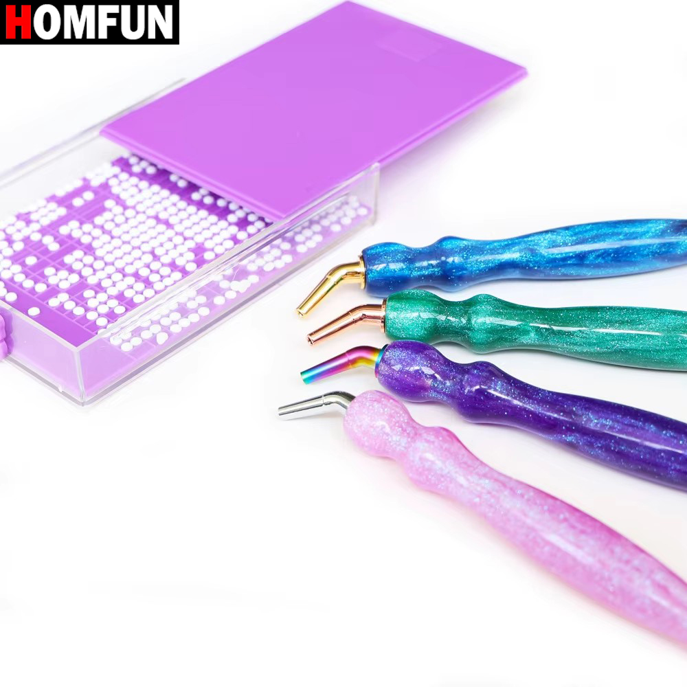 HOMFUN 5D Diamond Painting Pen – обзор и цена Resin Art Purple