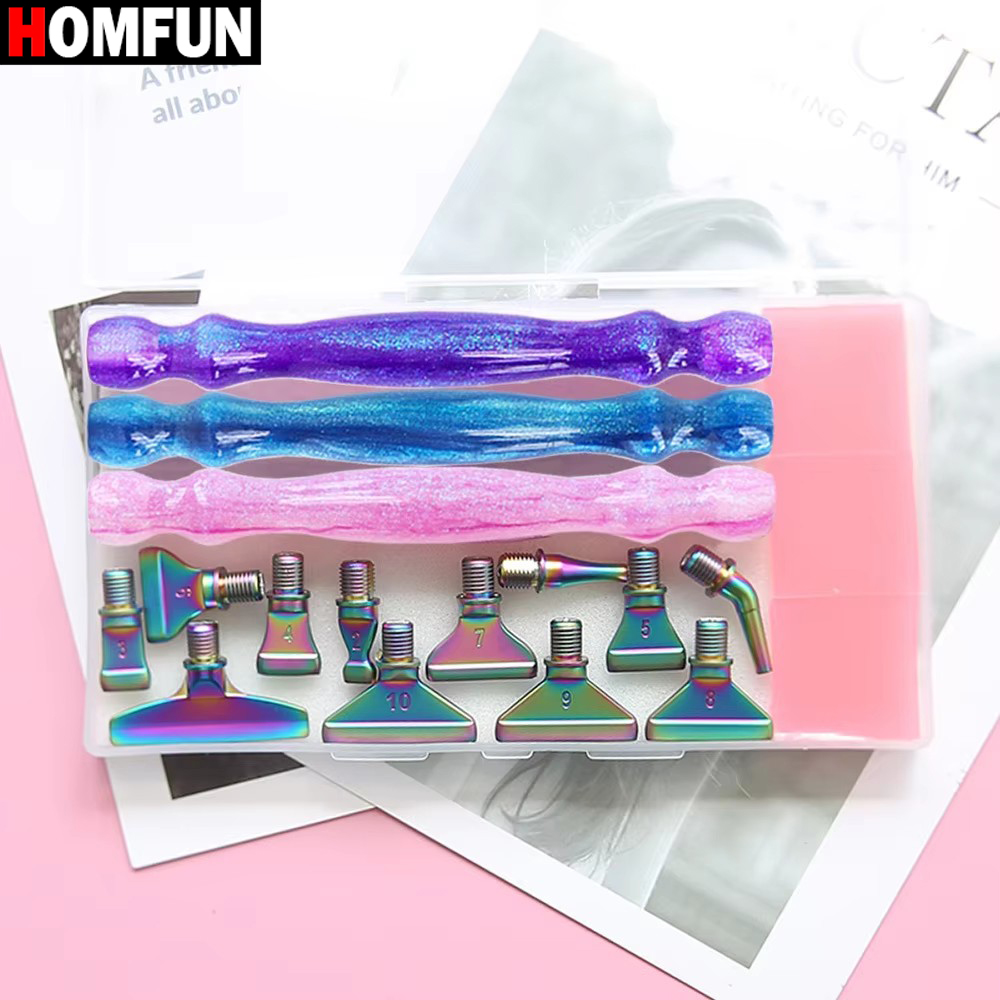 HOMFUN 5D Diamond Painting Pen – обзор и цена Resin Art Purple