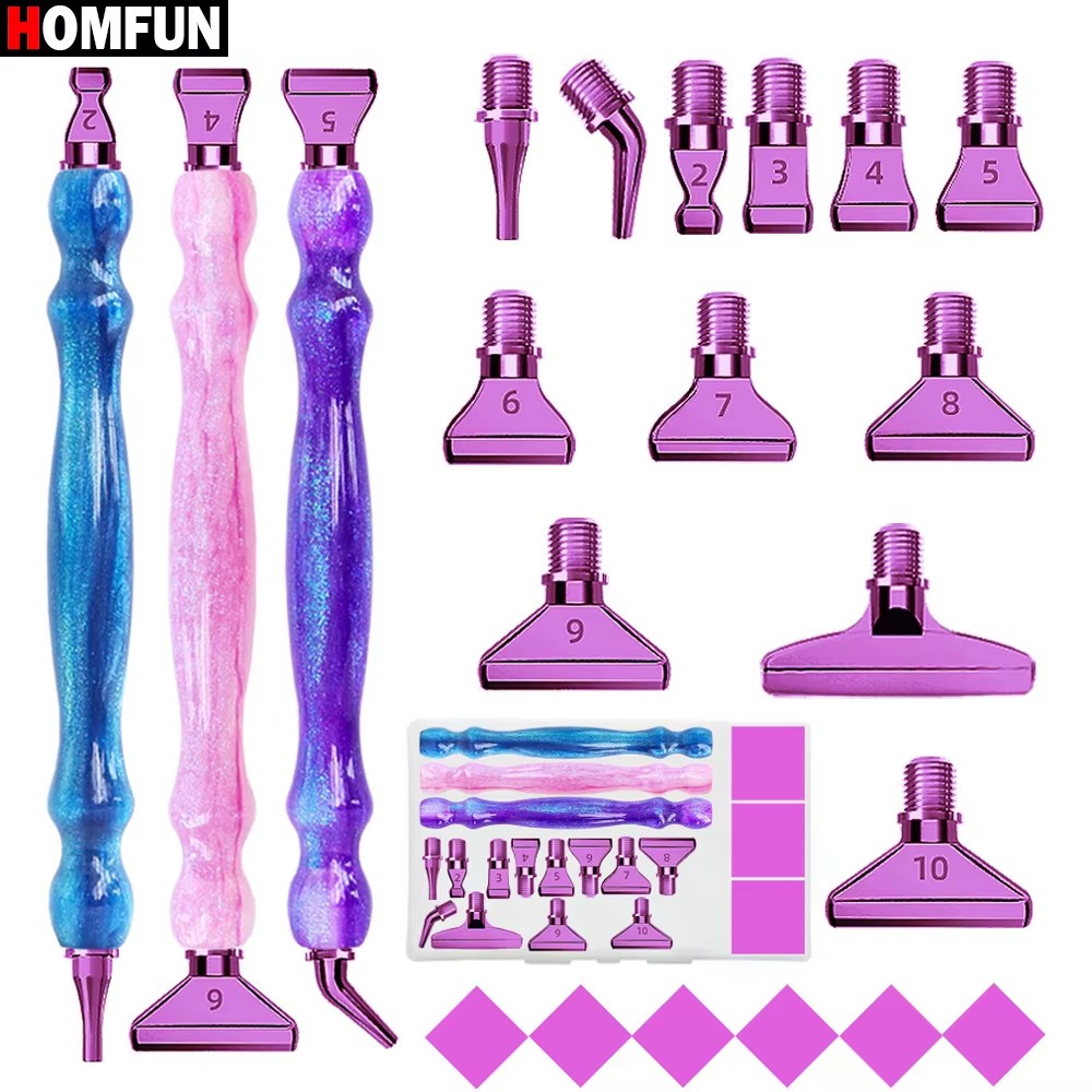 HOMFUN 5D Diamond Painting Pen – обзор и цена Resin Art Purple