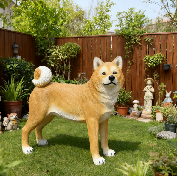Realistic Akita Inu Dog Sculpt – обзор и цена Resin Art Sculptures