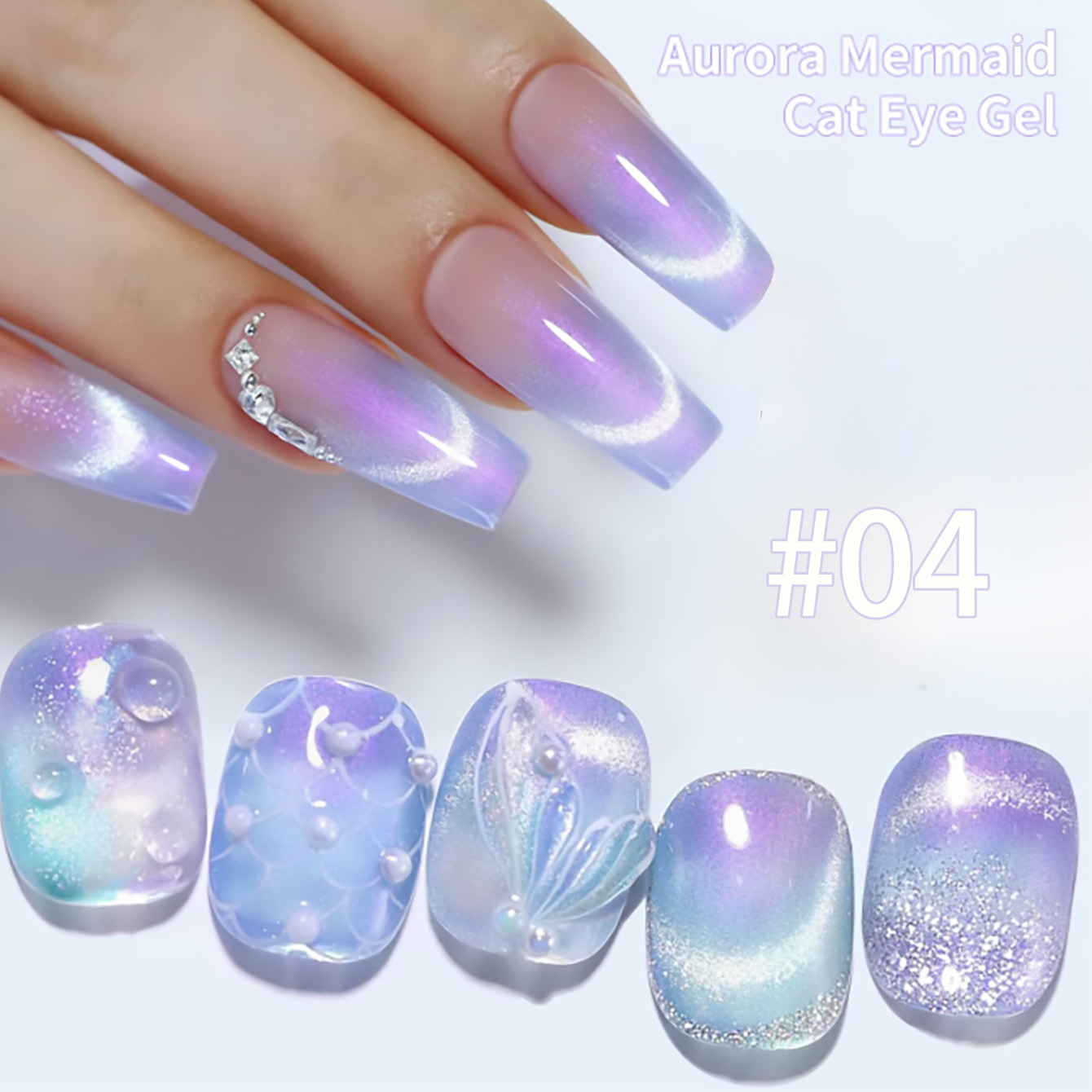 1-9pcs TC Summer Dreamy Mermai – обзор и цена Resin Art Purple