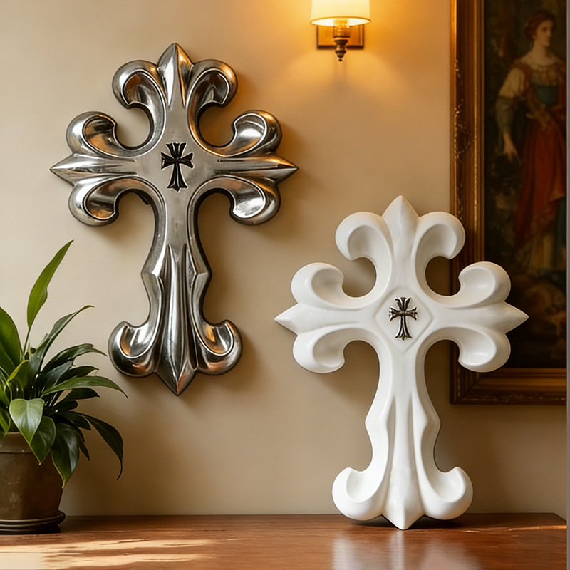 Retro Cross Wall Decor Gothic  – обзор и цена Resin Art Sculptures