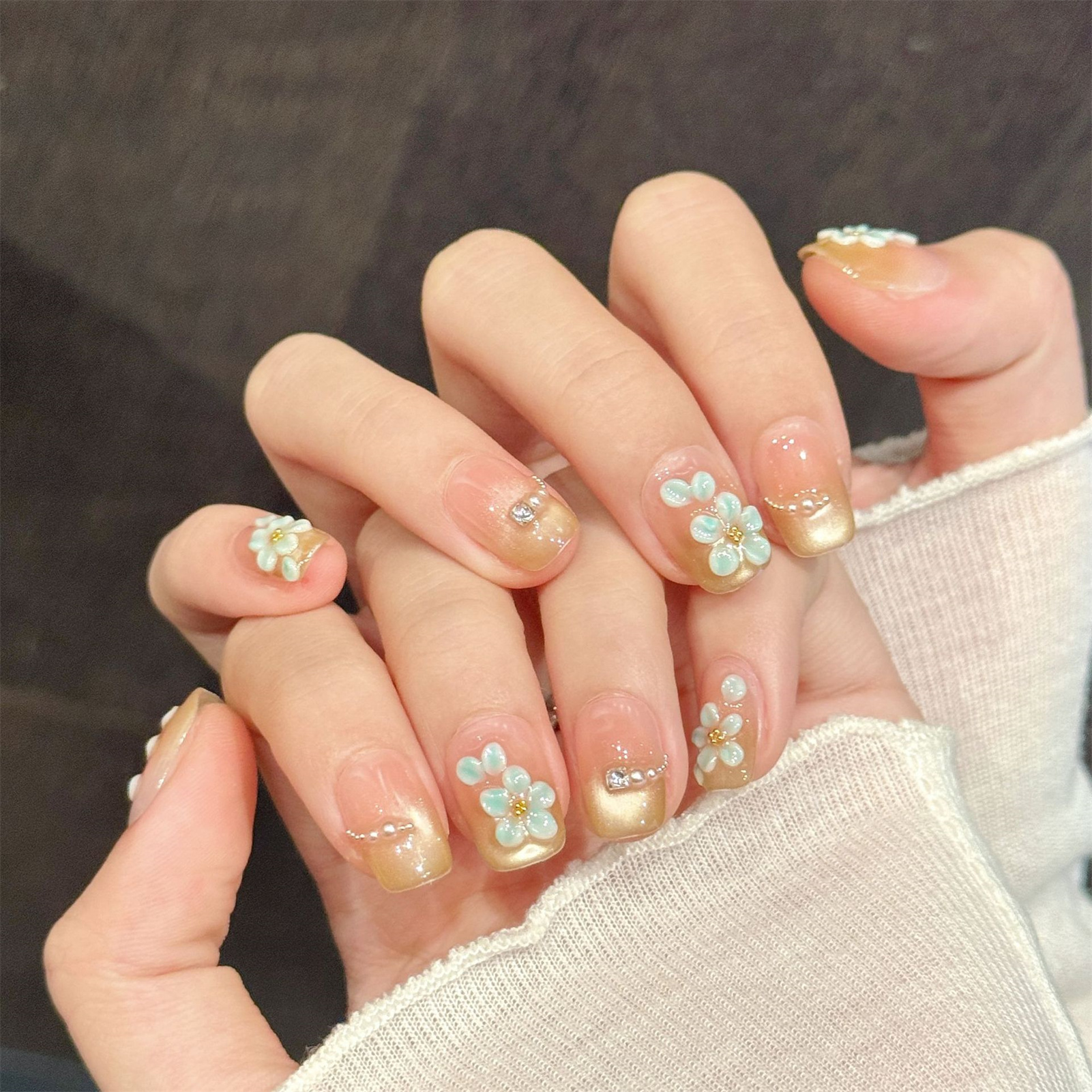 Handmade Fake Nails 10pcs Wear – обзор и цена Resin Art Flower