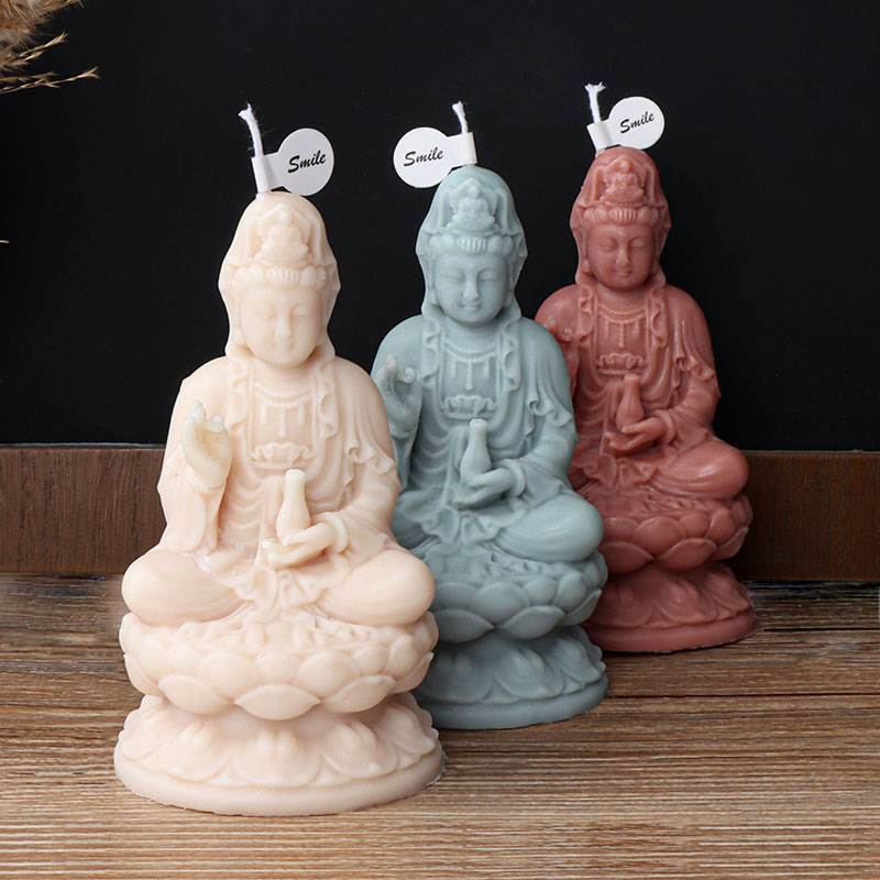 3D Buddha Guanyin Statue Candl – обзор и цена Resin Art Sculptures