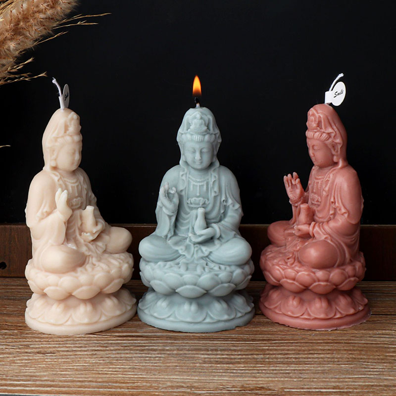 3D Buddha Guanyin Statue Candl – обзор и цена Resin Art Sculptures