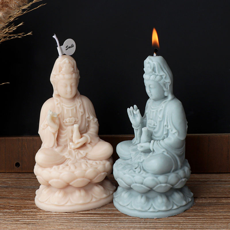 3D Buddha Guanyin Statue Candl – обзор и цена Resin Art Sculptures