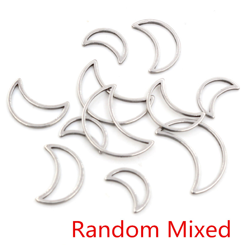 20pcs 3 Size Moon Charm Gold S – обзор и цена Bezels Pendant Resin