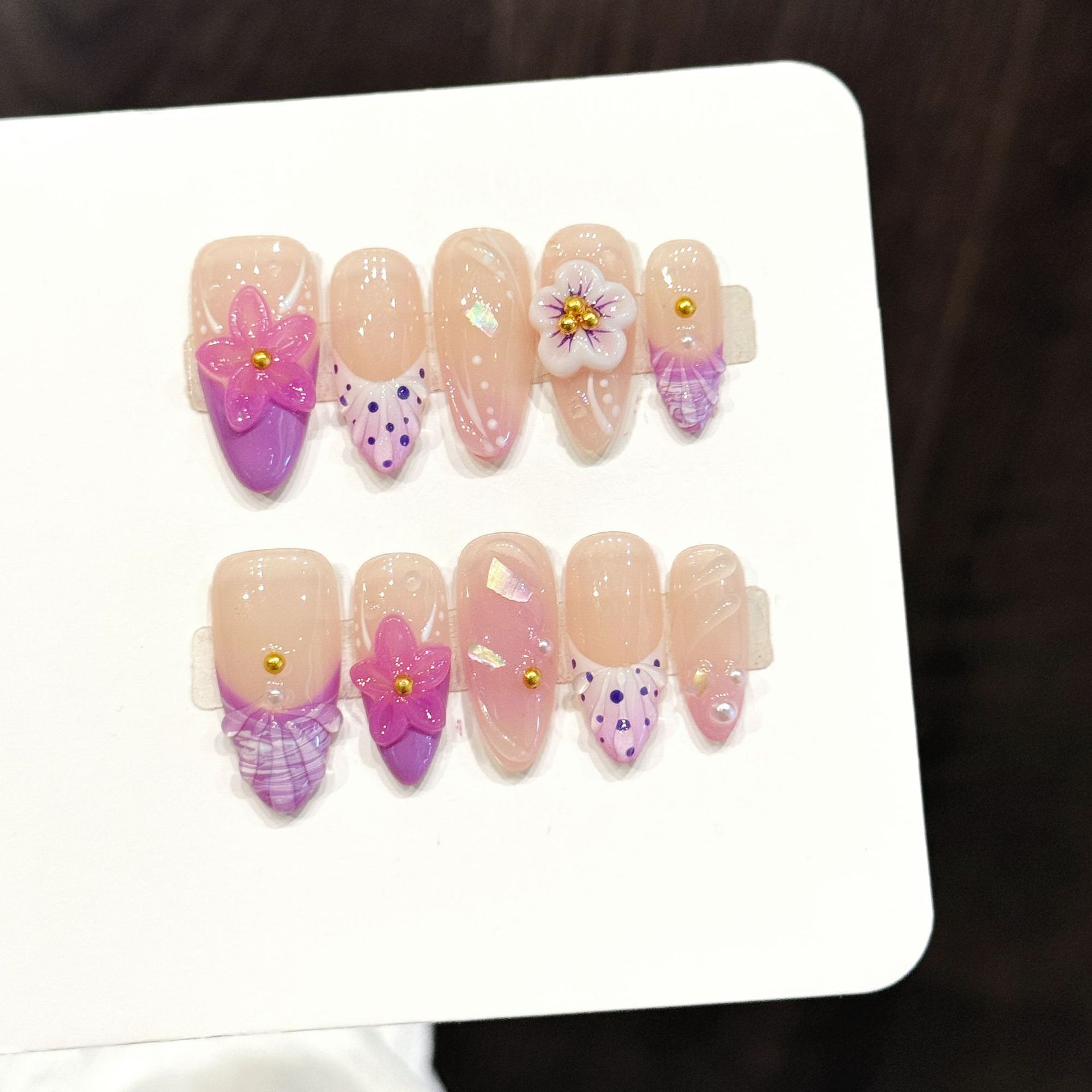 10pcs Pure Hand Pressed Almond – обзор и цена Resin Art Flower