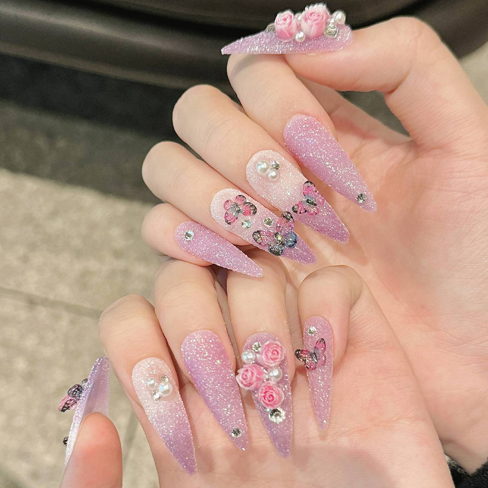 10pcs Long Stiletto Handmade F – обзор и цена Resin Art Flower