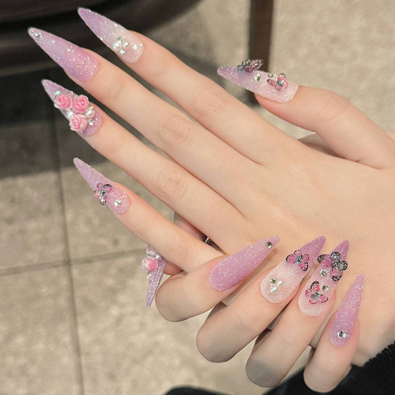 10pcs Long Stiletto Handmade F – обзор и цена Resin Art Flower