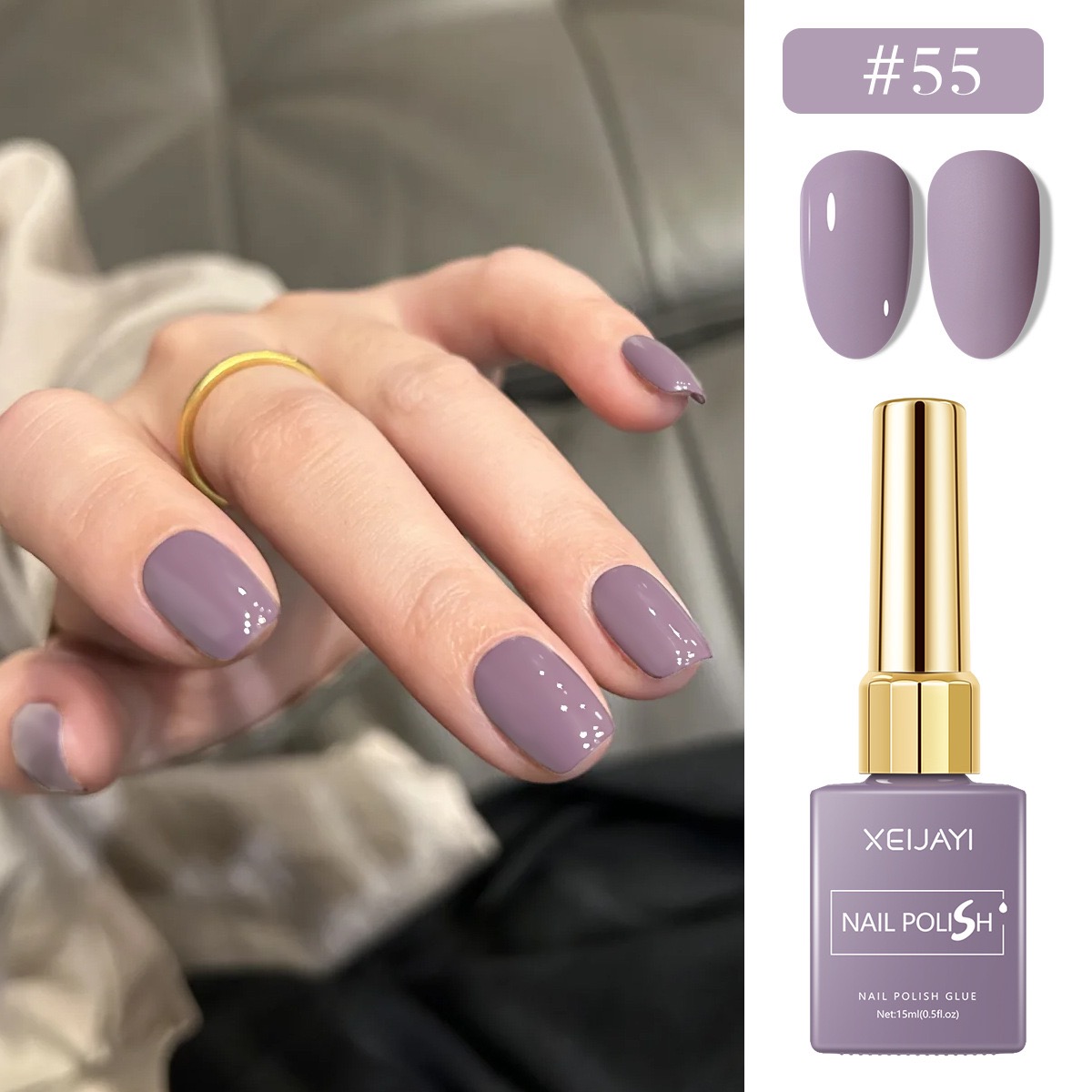 6PCS/SET 15ml Gel Nail Polish  – обзор и цена Resin Art Purple