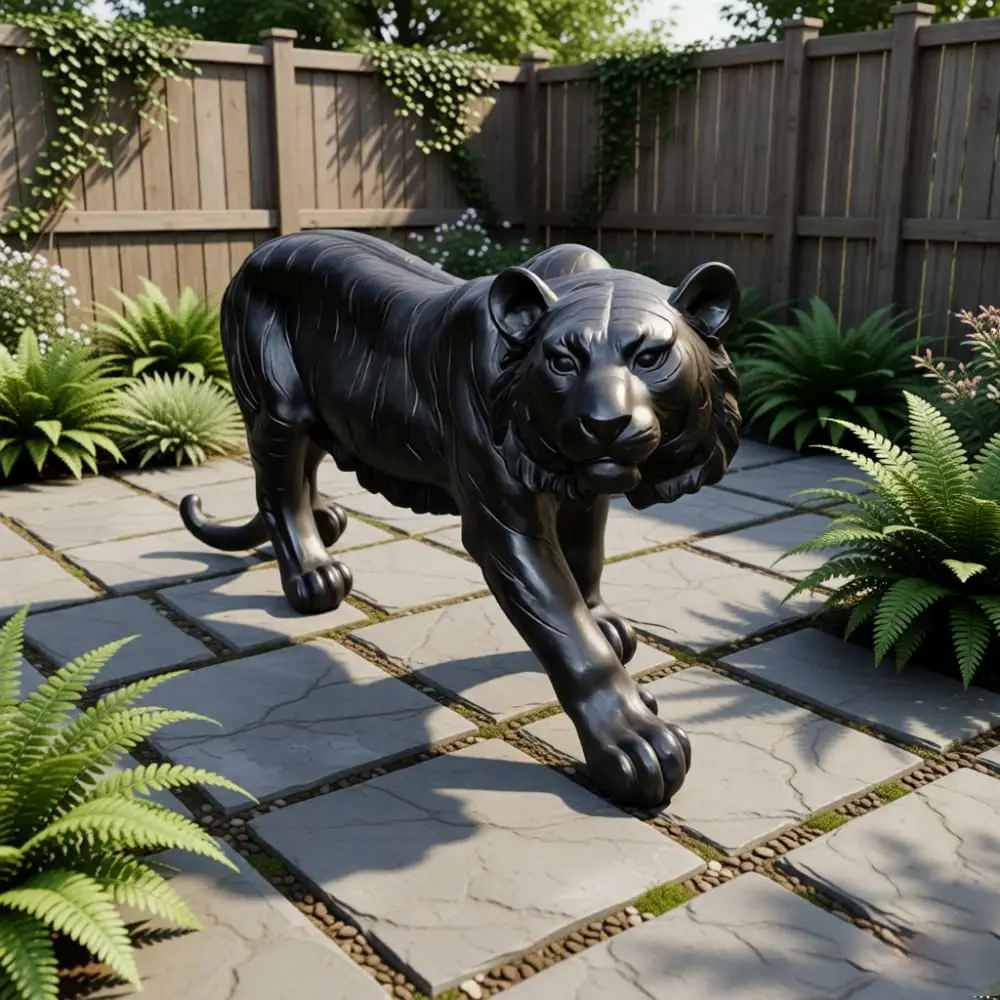 Black Tiger Statue Outdoor Dec – обзор и цена Resin Art Sculptures
