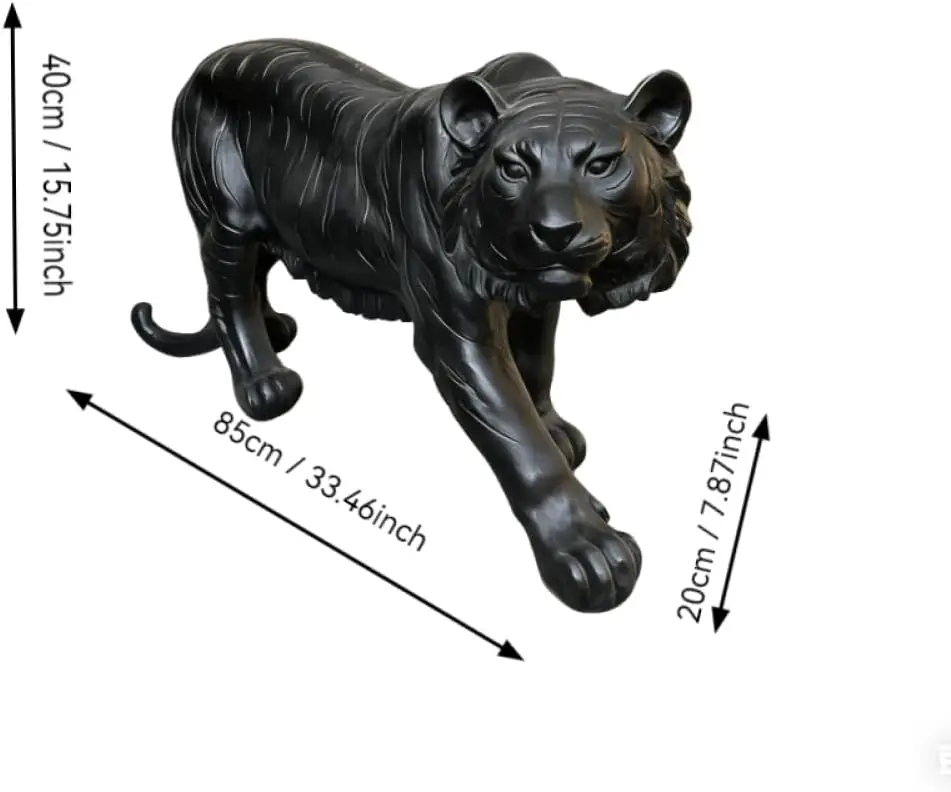 Black Tiger Statue Outdoor Dec – обзор и цена Resin Art Sculptures