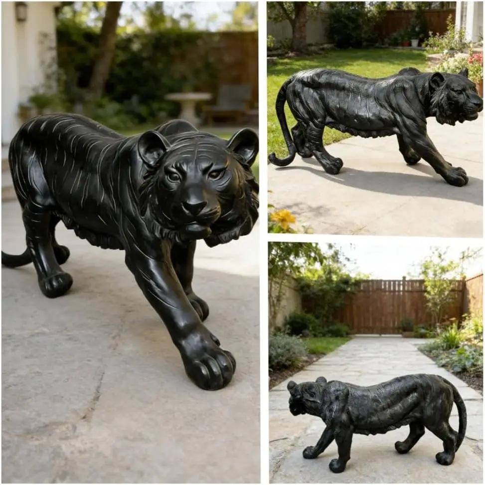 Black Tiger Statue Outdoor Dec – обзор и цена Resin Art Sculptures