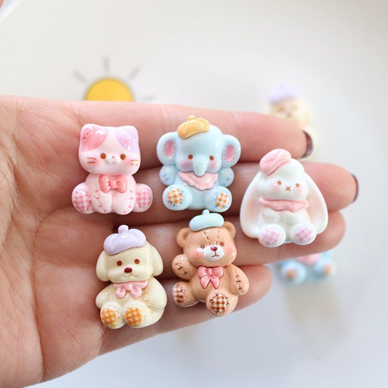 10pcs Cartoon shiny animal lon – обзор и цена Resin Art Phone Case