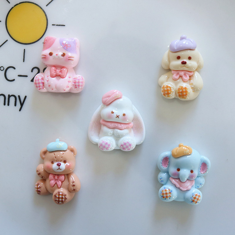 10pcs Cartoon shiny animal lon – обзор и цена Resin Art Phone Case