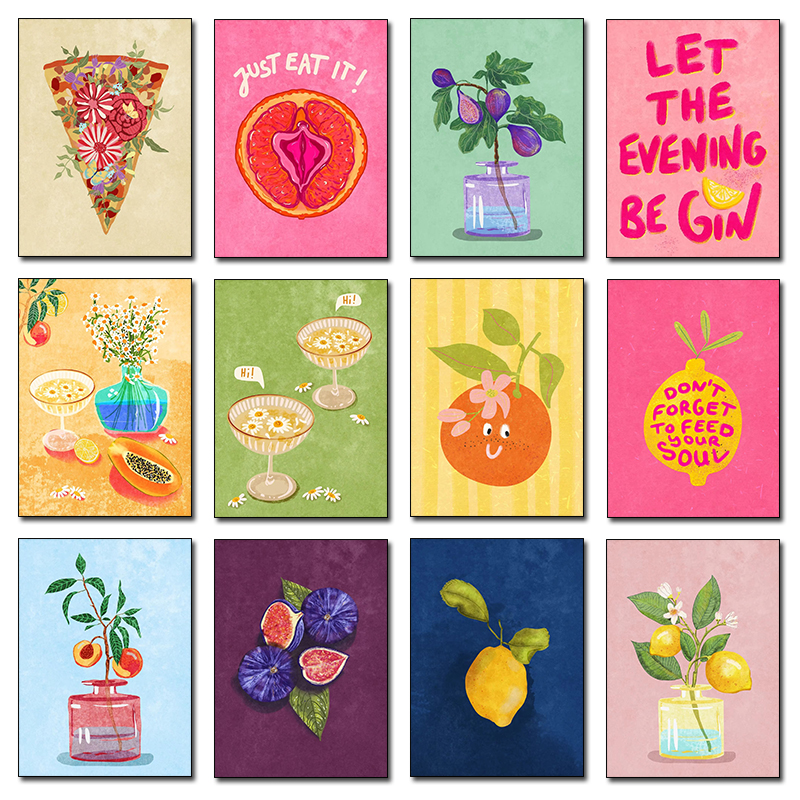 Just Eat It Illustration Wall  – обзор и цена Resin Art Kitchen
