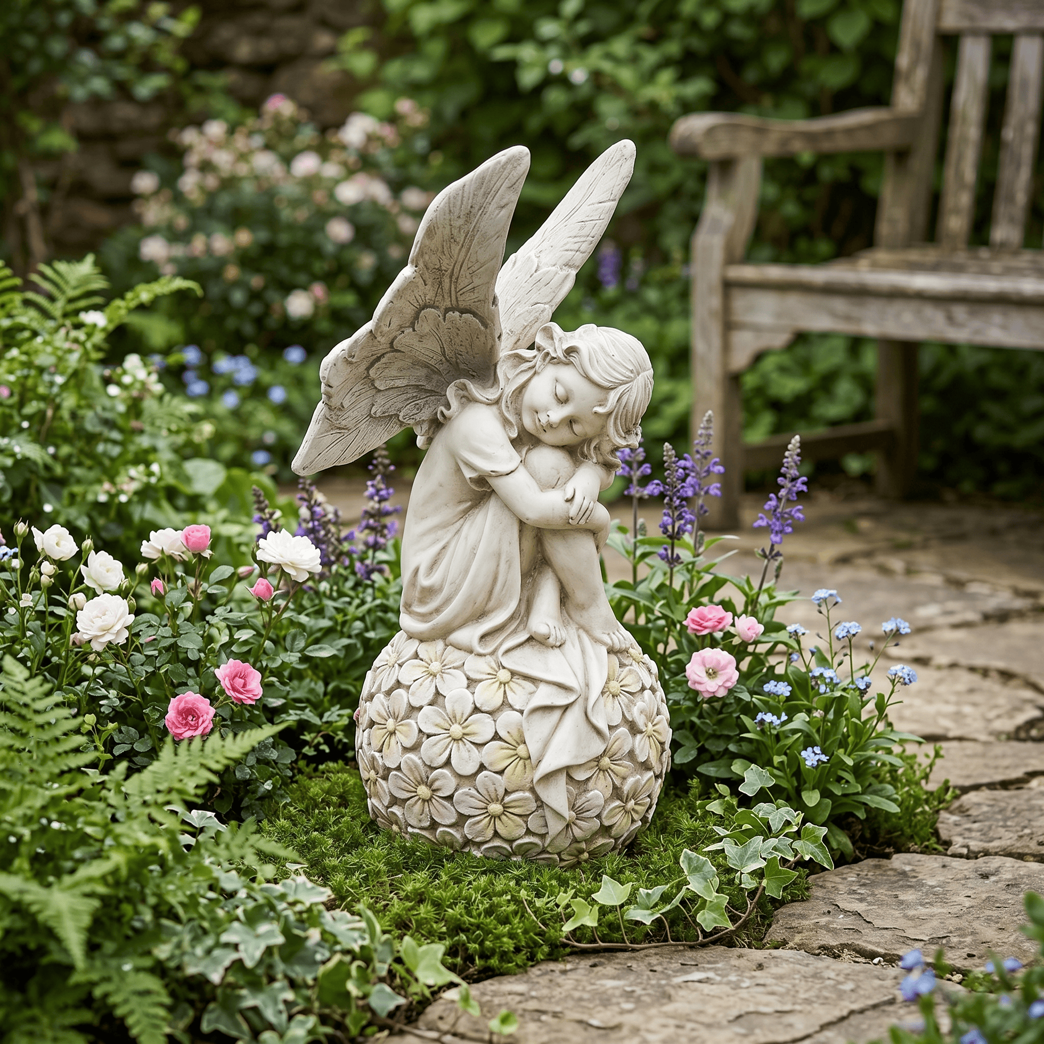 13.2-inch Garden Fairy Statue, – обзор и цена Resin Art Flower