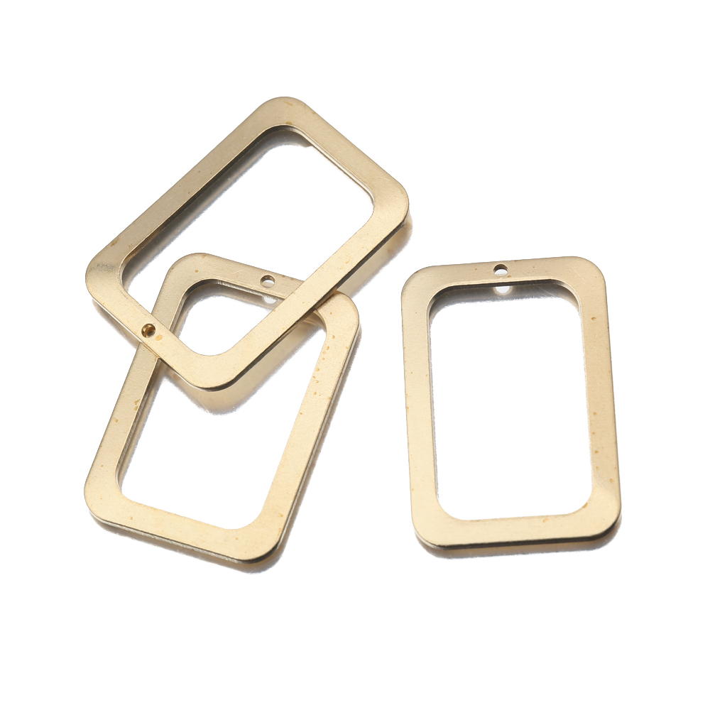10Pcs Raw Brass Rectangle Holl – обзор и цена Bezels Pendant Resin