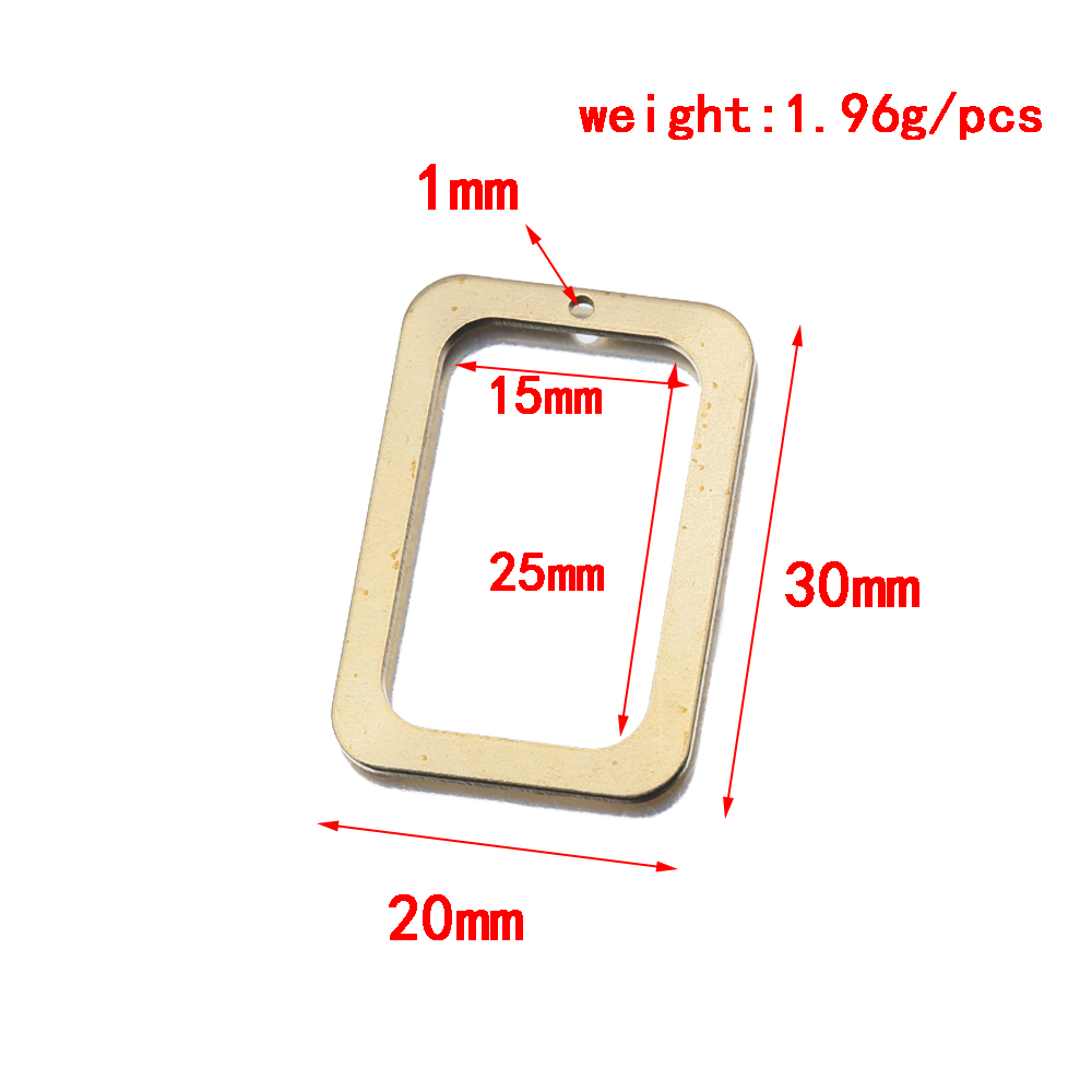 10Pcs Raw Brass Rectangle Holl – обзор и цена Bezels Pendant Resin