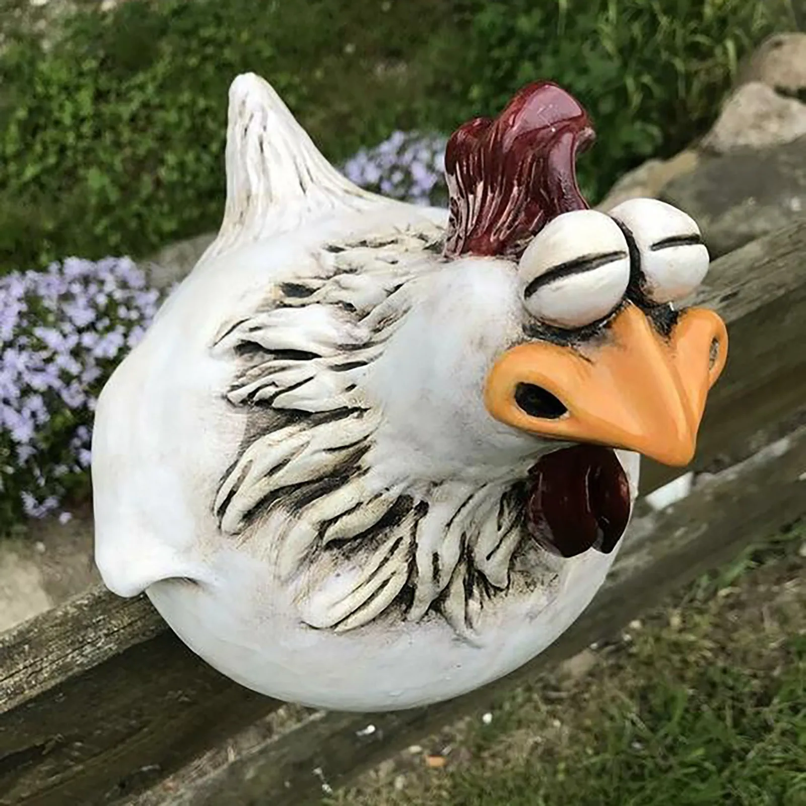 Funny Chicken Fence Decor Stat – обзор и цена Resin Art Sculptures