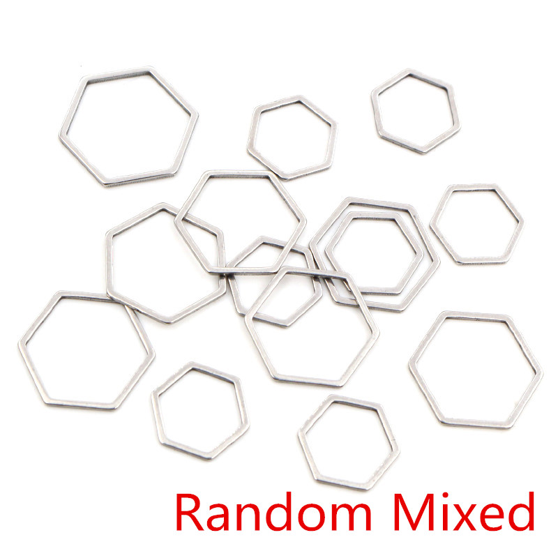 20pcs 3 Size Polygon Charm Gol – обзор и цена Bezels Pendant Resin