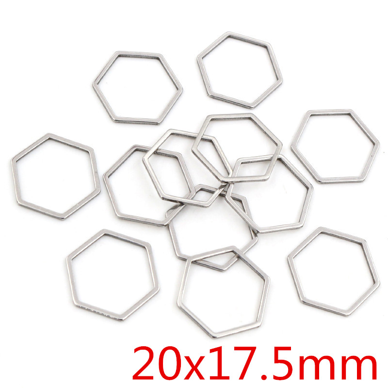 20pcs 3 Size Polygon Charm Gol – обзор и цена Bezels Pendant Resin