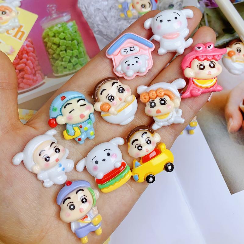 10Pcs/set Crayon Shin-chan Cro – обзор и цена Resin Art Phone Case